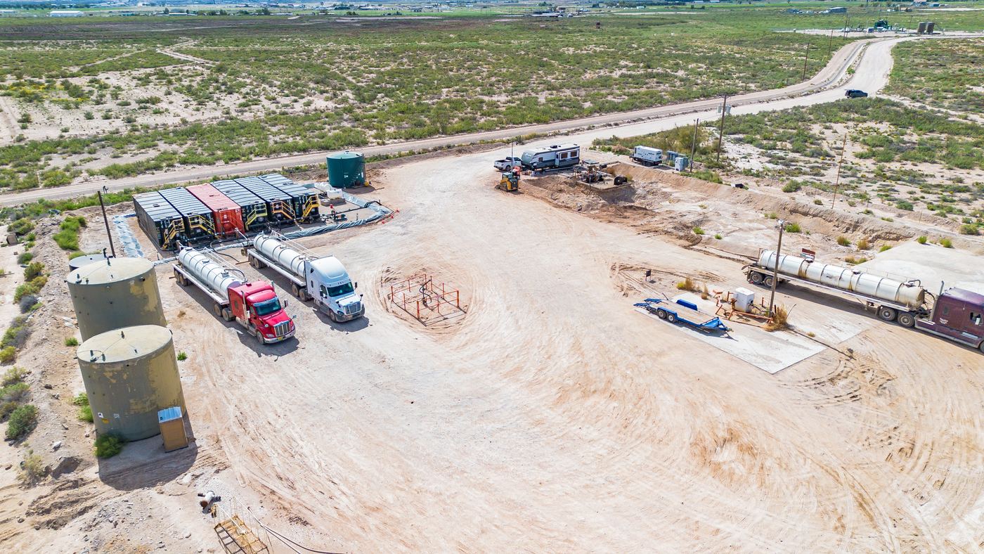 Overhead drone view of the full Buckeye disposal facility